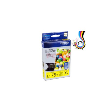 CARTUCHO DE TINTA BROTHER LC75 AMARILLO