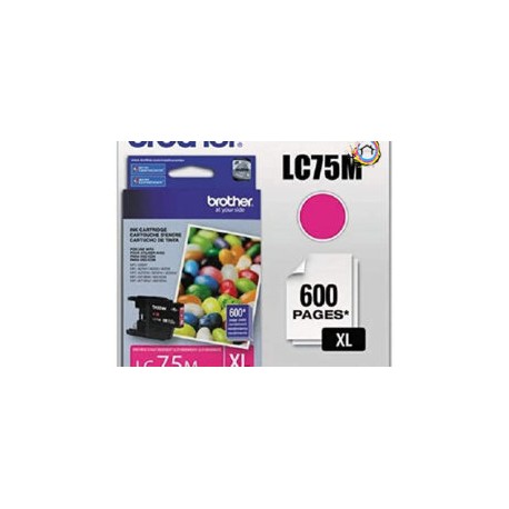 CARTUCHO DE TINTA BROTHER LC75M XL MAGENTA