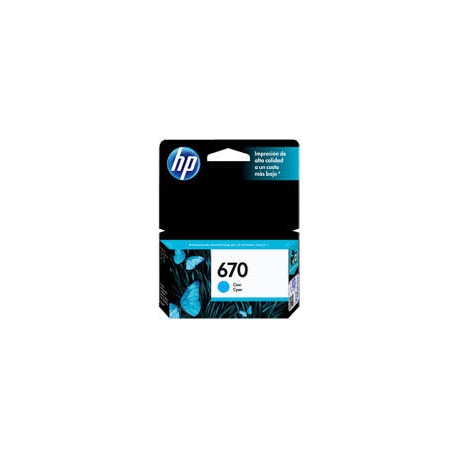 CARTUCHO HP 670 CYAN CZ114AL