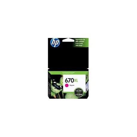 CARTUCHO HP 670XL MAGENTA CZ119AL