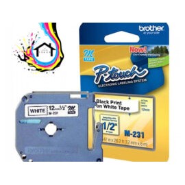CINTA BROTHER M-231 12MM NEGRO