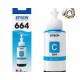 TINTA EPSON T664 CYAN ORIGINAL