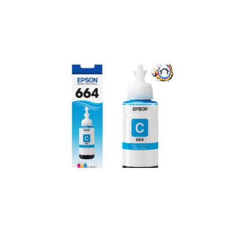 TINTA EPSON T664 CYAN ORIGINAL