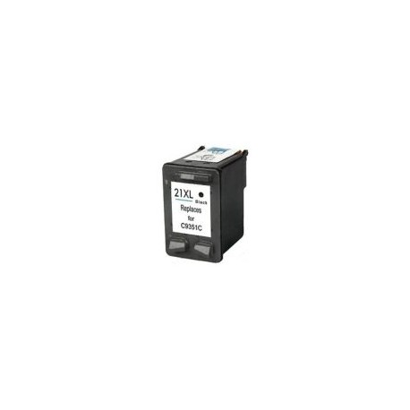 Cartucho compatible hp 21XL negro