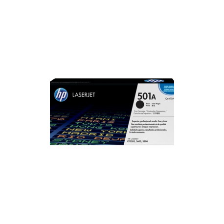 Toner HP Original 501A Negro