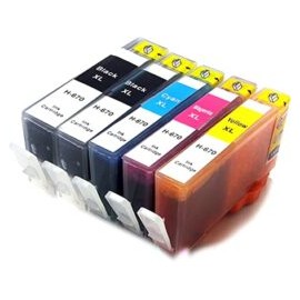 Cartucho compatible hp 670XL Amarillo CZ117AL